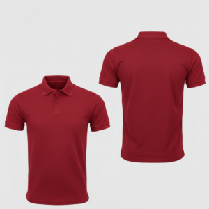 red polo shirt