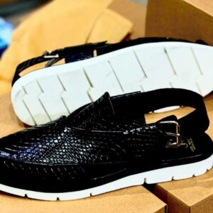 Black Leather Sandal
